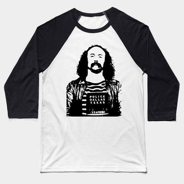 david Crosby Mugshot Baseball T-Shirt by ölümprints